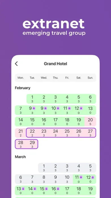 Скриншоты ETG Extranet