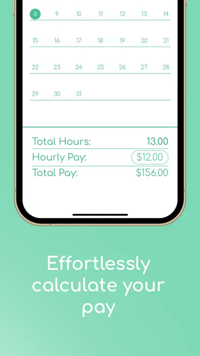 Tangkapan skrin Hourly - Hours Tracker