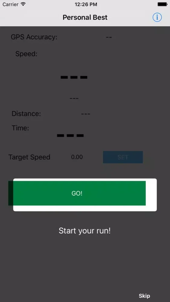 Tangkapan skrin Personal Best