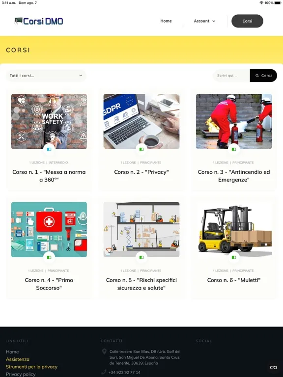 Corsi DMO Plus iPad  스크린샷