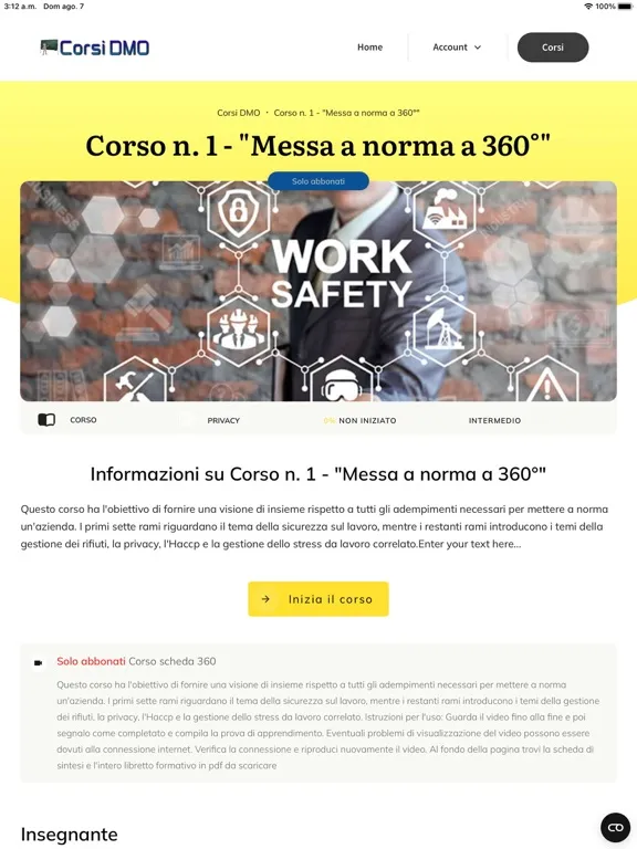 Corsi DMO Plus iPad  스크린샷