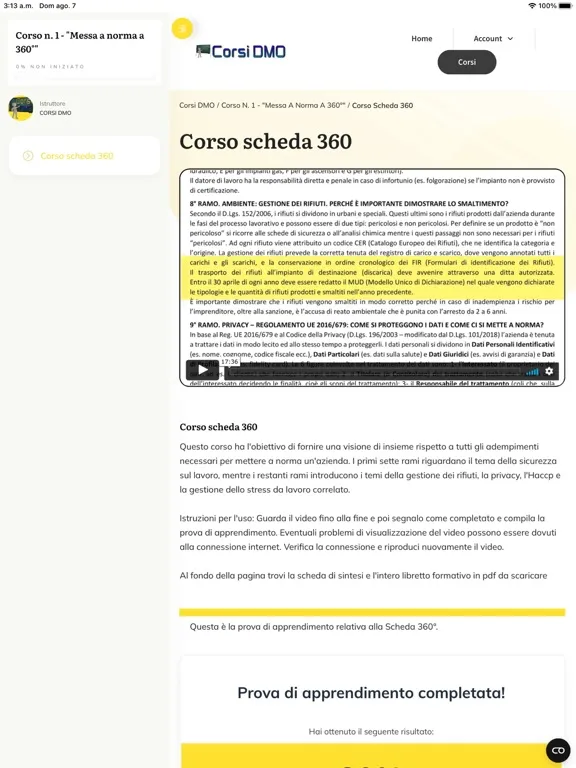 Corsi DMO Plus iPad  스크린샷