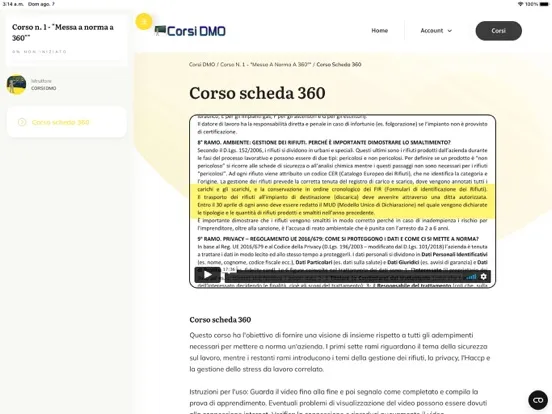 Corsi DMO Plus iPad  스크린샷