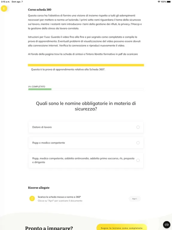 Corsi DMO Plus iPad  스크린샷