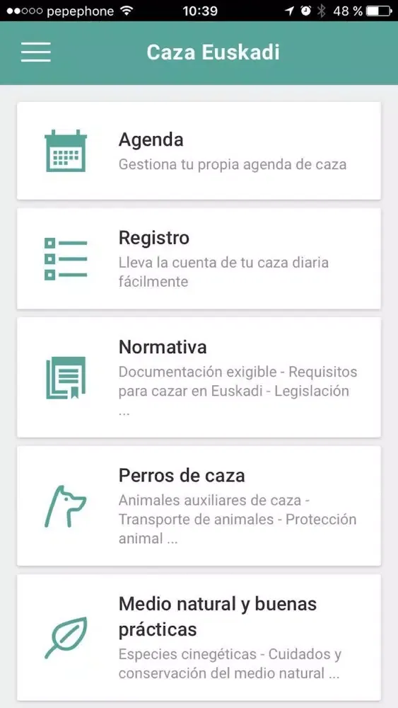 Caza Euskadi应用截图
