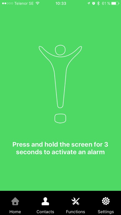 Screenshot di Alerty Personal alarm