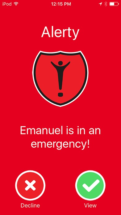 Screenshot di Alerty Personal alarm