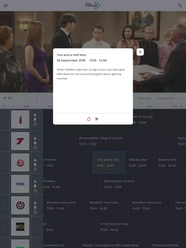 Capturas de tela do TVPlay Home Eesti iPad 