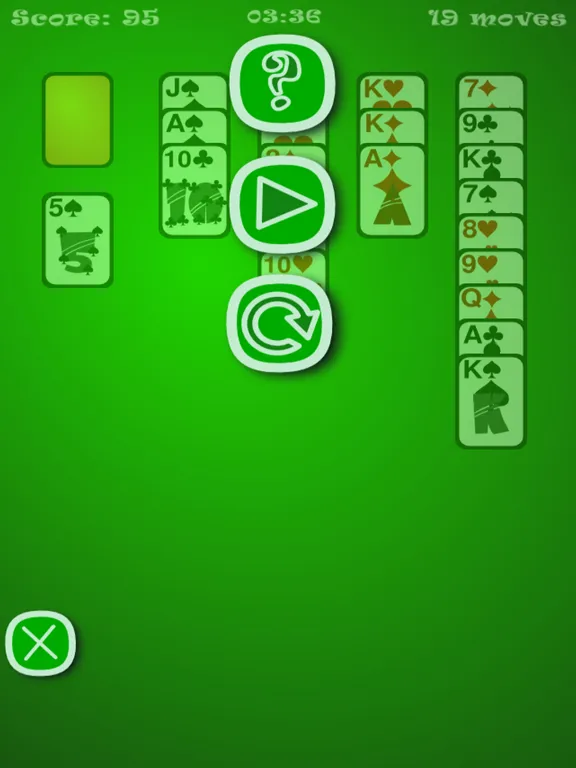 Classic Aces Up Solitaire UN iPad 应用截图