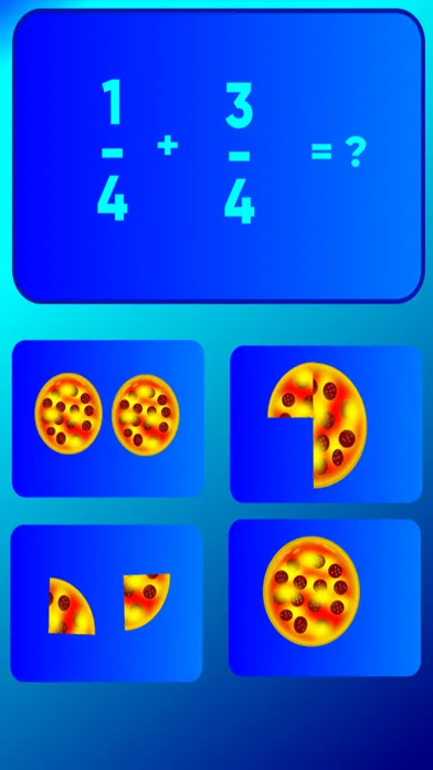 تصاویر Breuken 1, rekenen met pizza's