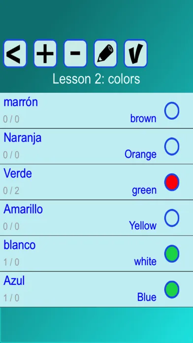 Ảnh chụp màn hình của Woorden ES (Spanish Course)
