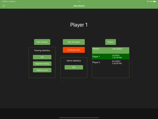 Darts Board iPad  سکرین شاٹس