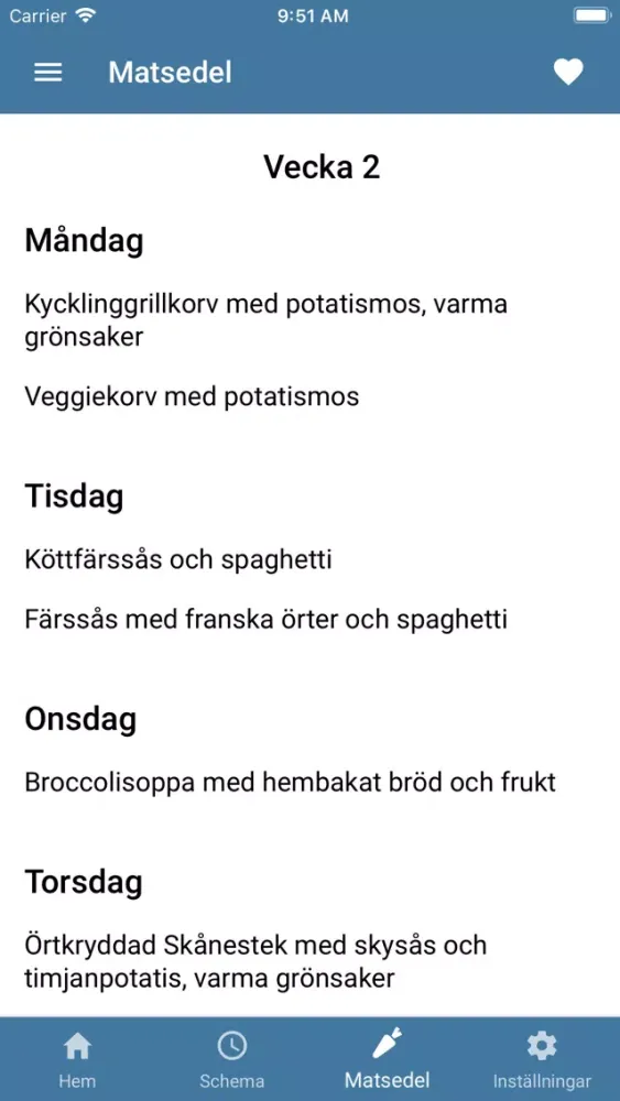 Capturas de tela do Skolapp Kalmar