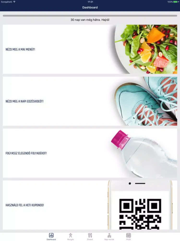 ภาพหน้าจอของ SPAR Életmód iPad 