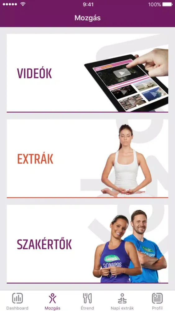ภาพหน้าจอของ SPAR Életmód