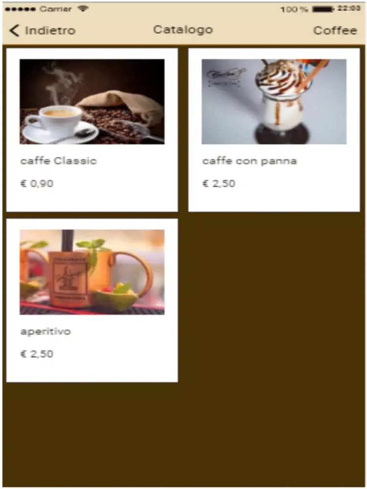 Zrzuty ekranu CAFFUCCINO iPad 