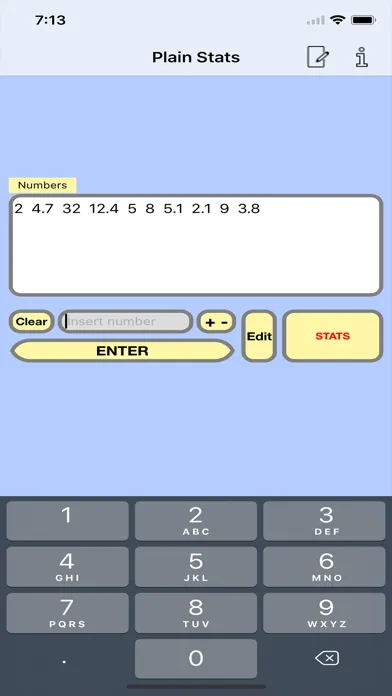 Plain Stats Plus Ekran Görüntüleri