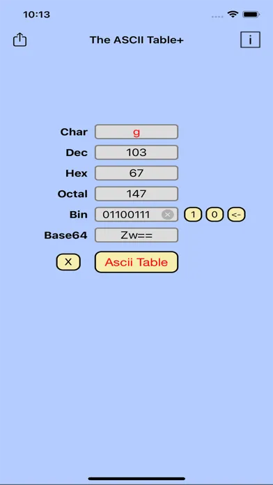 TheAsciiTable Plus Screenshots