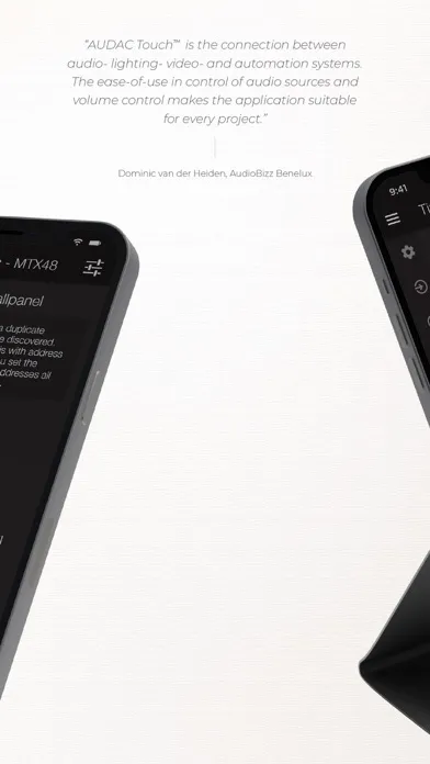 Скриншоты AUDAC Touch 2