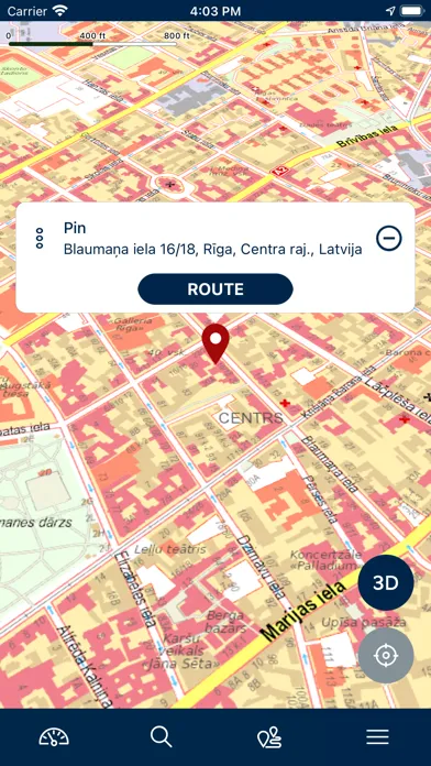 Zrzuty ekranu BalticMaps