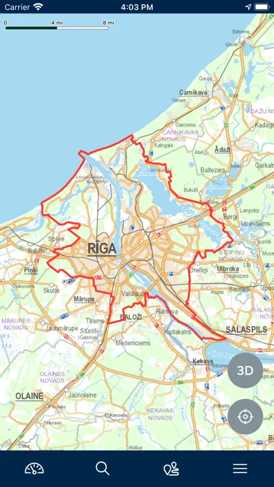 Zrzuty ekranu BalticMaps