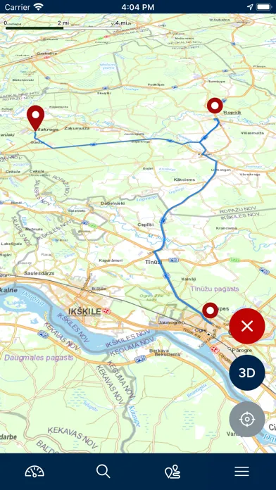 Zrzuty ekranu BalticMaps