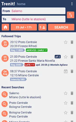 Trenit - find Trains in Italy Ekran Görüntüleri