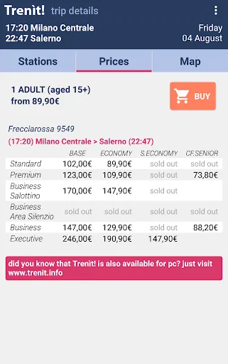 Trenit - find Trains in Italy Ekran Görüntüleri