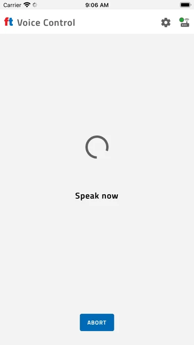 Captures d'écran de Voice Control fischertechnik