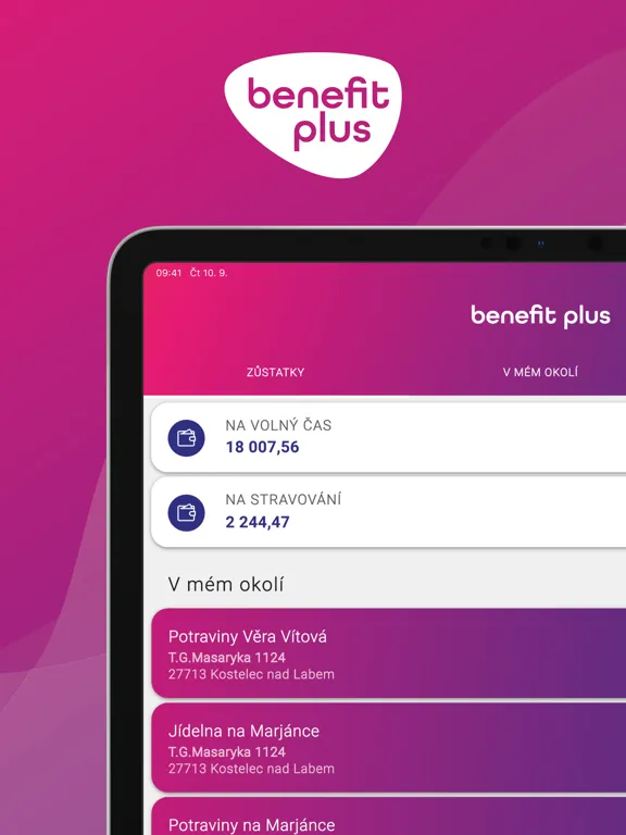 Tangkapan layar Benefit Plus iPad 