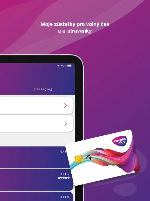 Tangkapan layar Benefit Plus iPad 