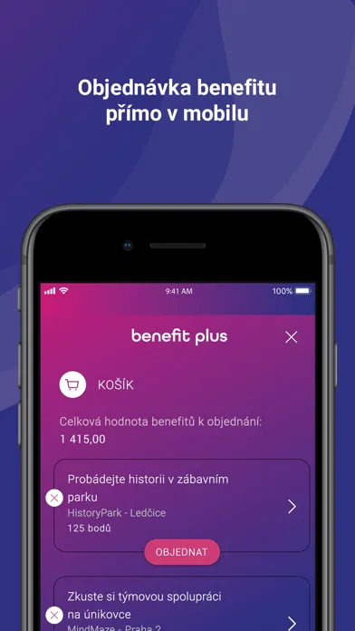 Tangkapan layar Benefit Plus