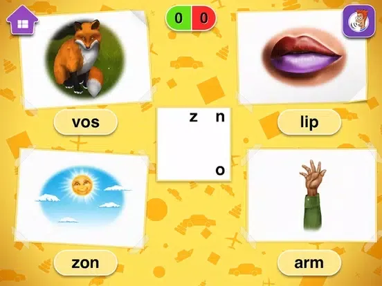 Tangkapan layar Spelletjes om kleuters te leren lezen iPad 