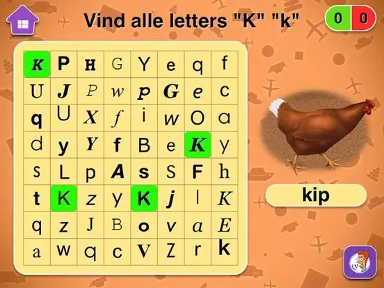 Tangkapan layar Spelletjes om kleuters te leren lezen iPad 