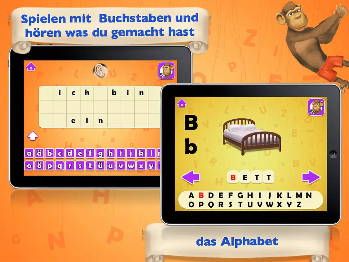 Die lustige Schule: Lernen lesen und schreiben und erstellen Sie Ihre Worte iPad  Screenshots