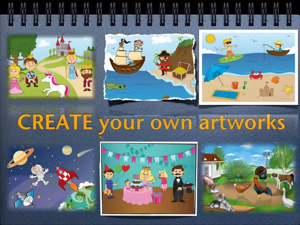 Captures d'écran de Sticker Book for Kids Free iPad 