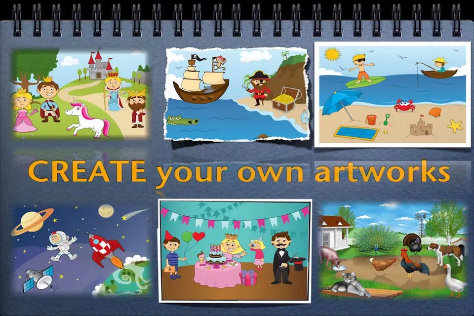 Captures d'écran de Sticker Book for Kids Free