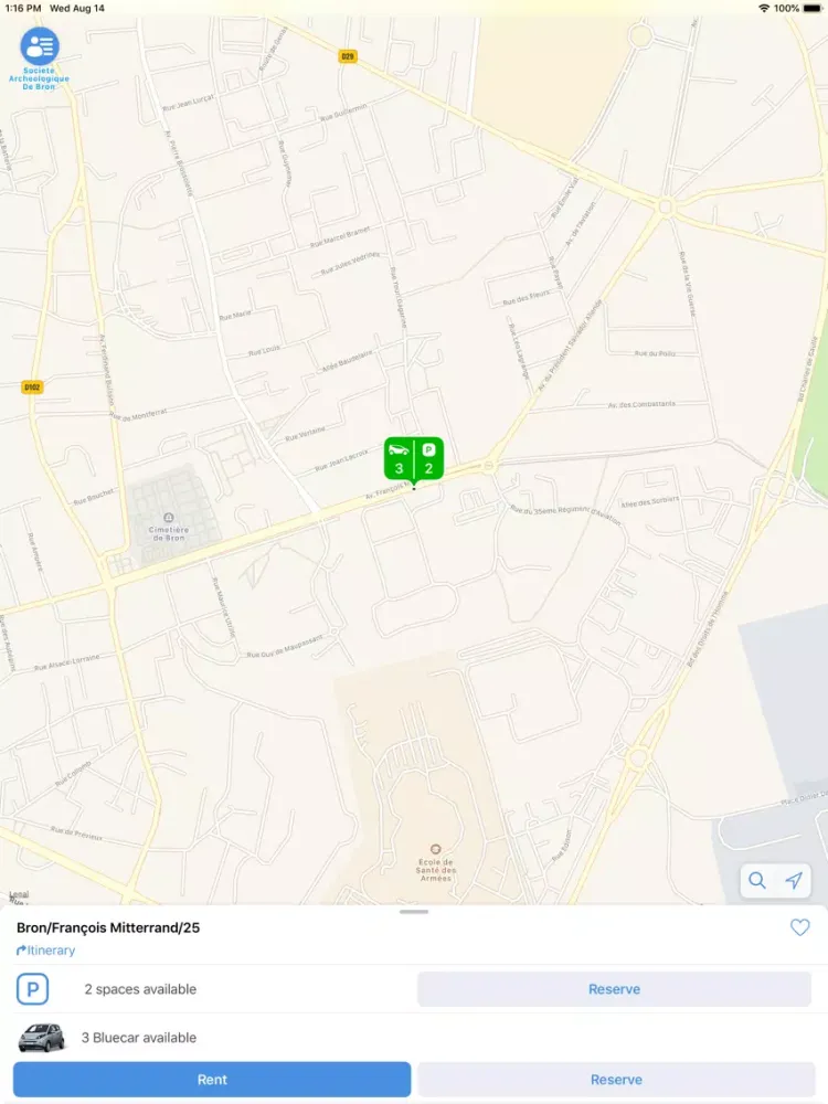 Screenshot di Bluely iPad 