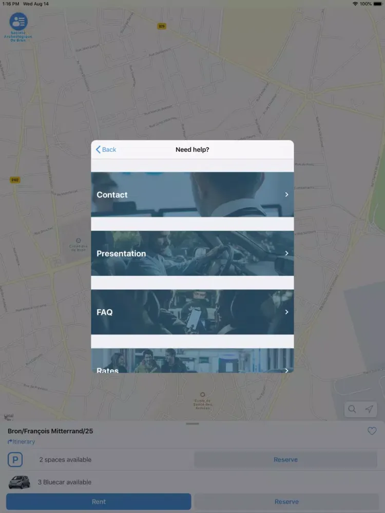 Screenshot di Bluely iPad 
