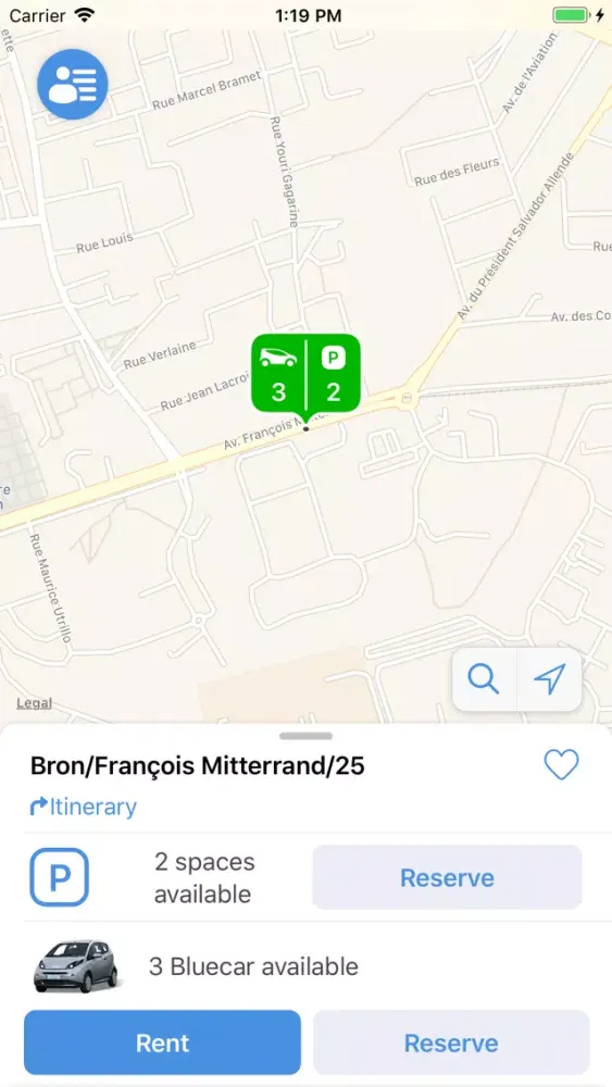 Screenshot di Bluely