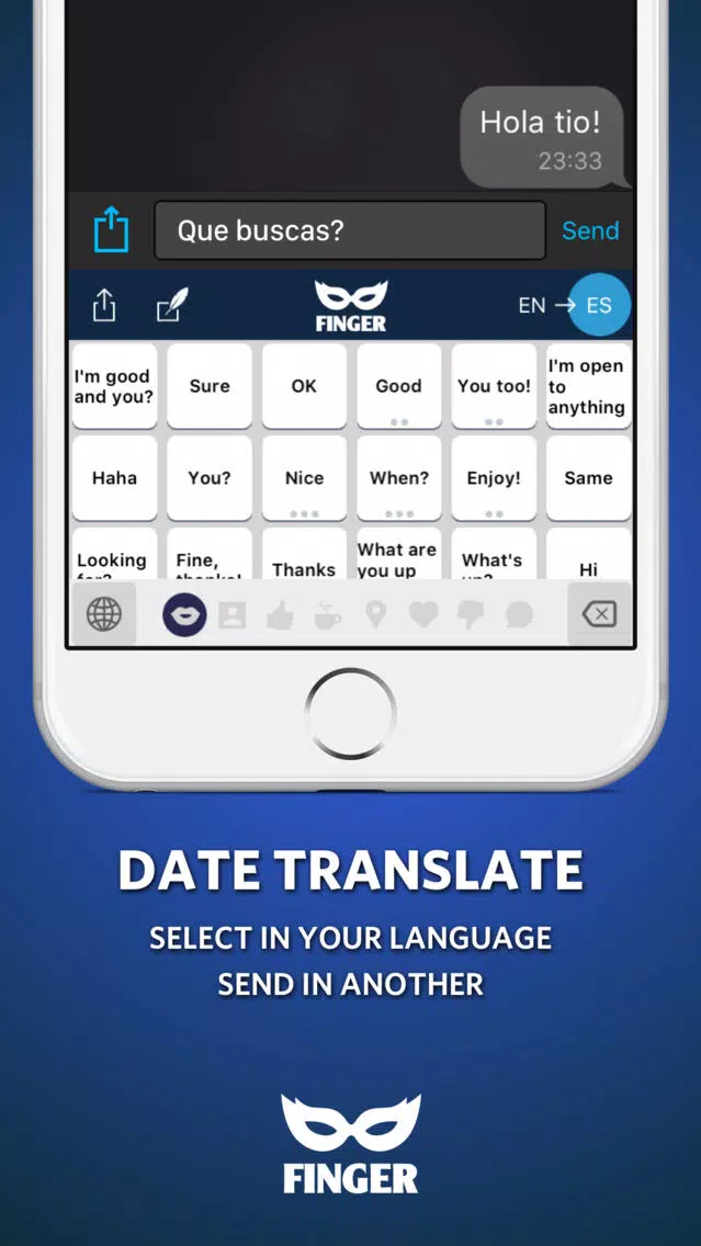 Ảnh chụp màn hình của FINGER Gay Keyboard for any dating app!