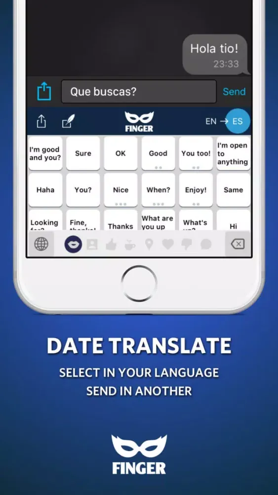 صور FINGER Gay Keyboard for any dating app!