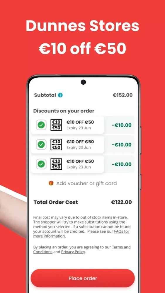 buymie:Dunnes Grocery Delivery应用截图