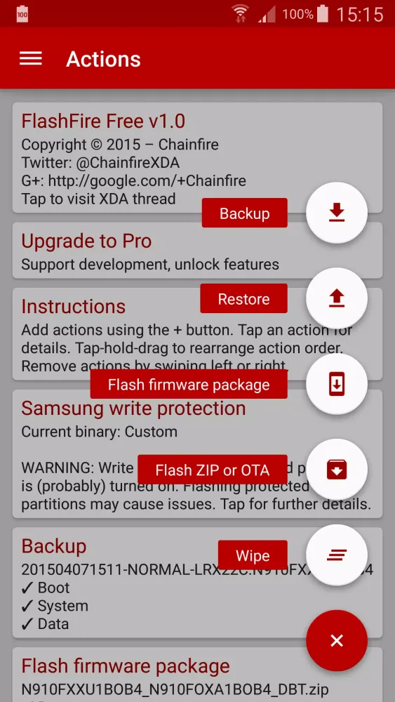 FlashFire سکرین شاٹس