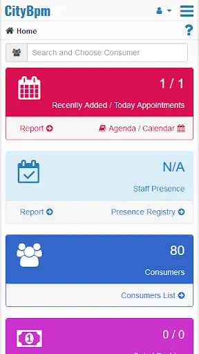 Скриншоты CityBpm Appointment scheduling
