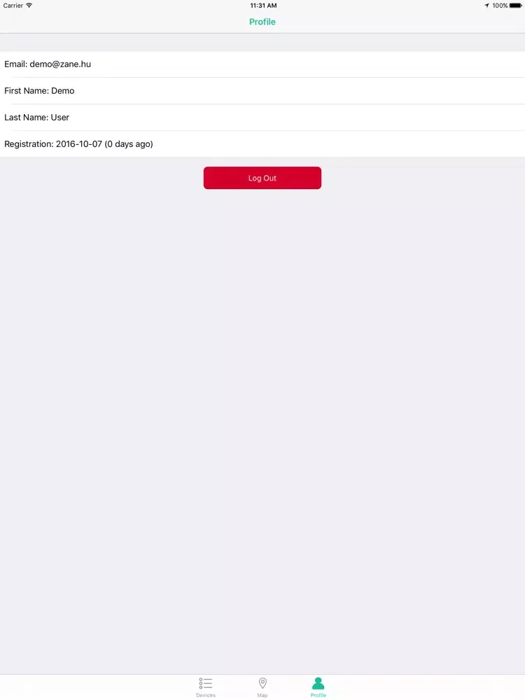 Zrzuty ekranu zTrack iPad 