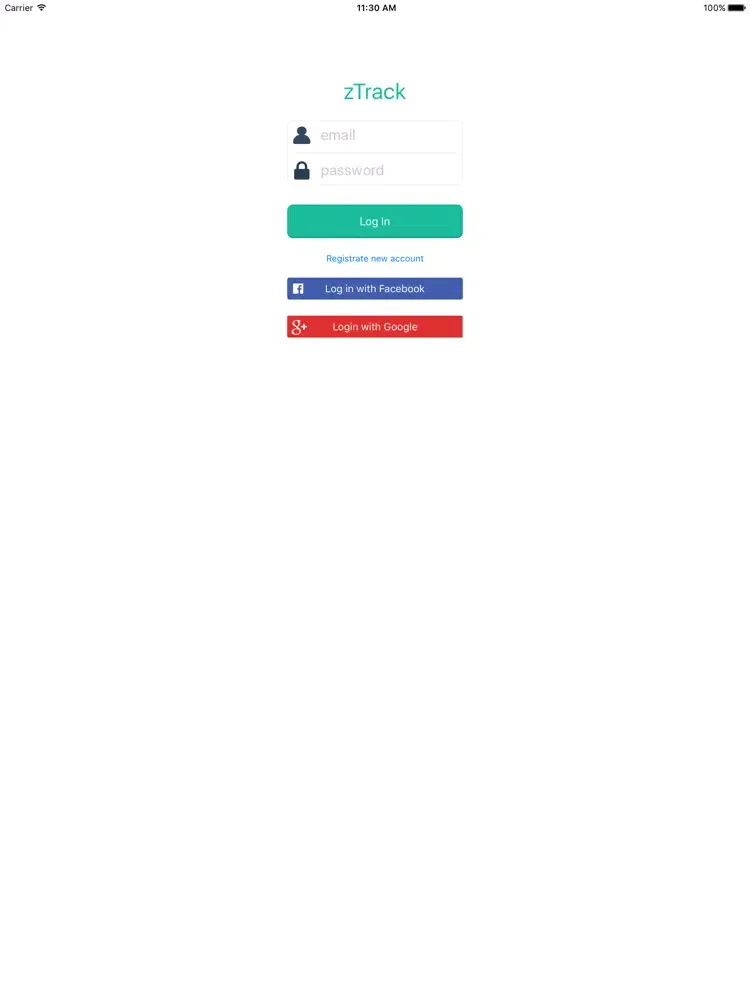 Zrzuty ekranu zTrack iPad 