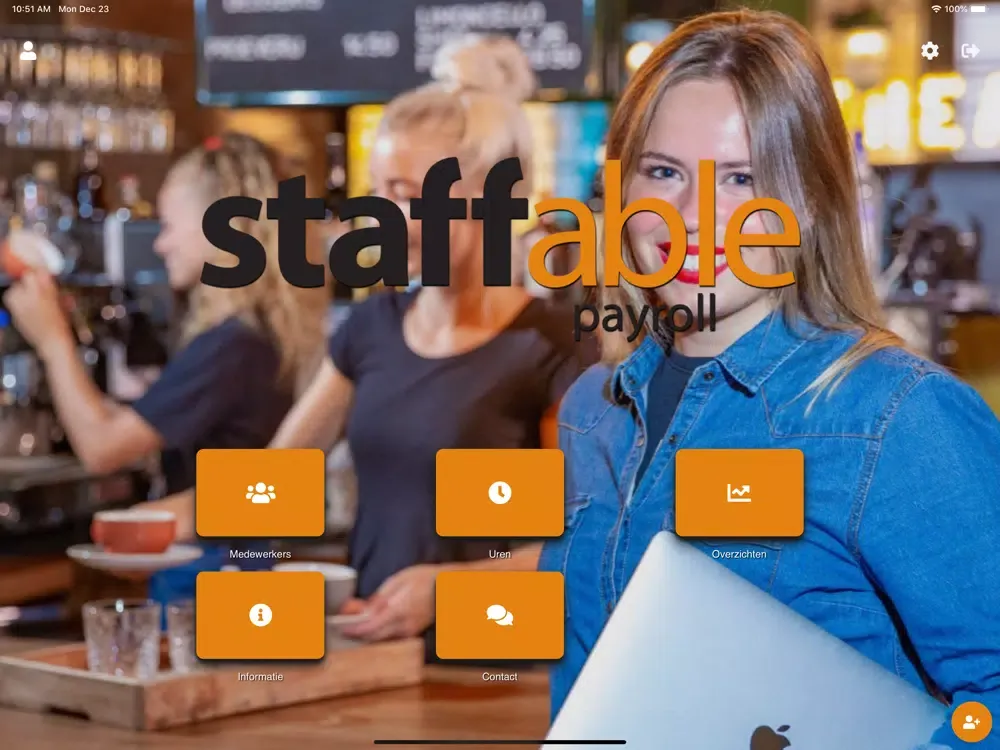 Capturas de tela do Staffable Relatie App iPad 