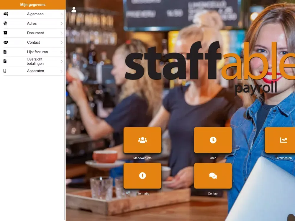 Capturas de tela do Staffable Relatie App iPad 