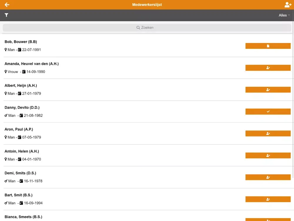 Capturas de tela do Staffable Relatie App iPad 
